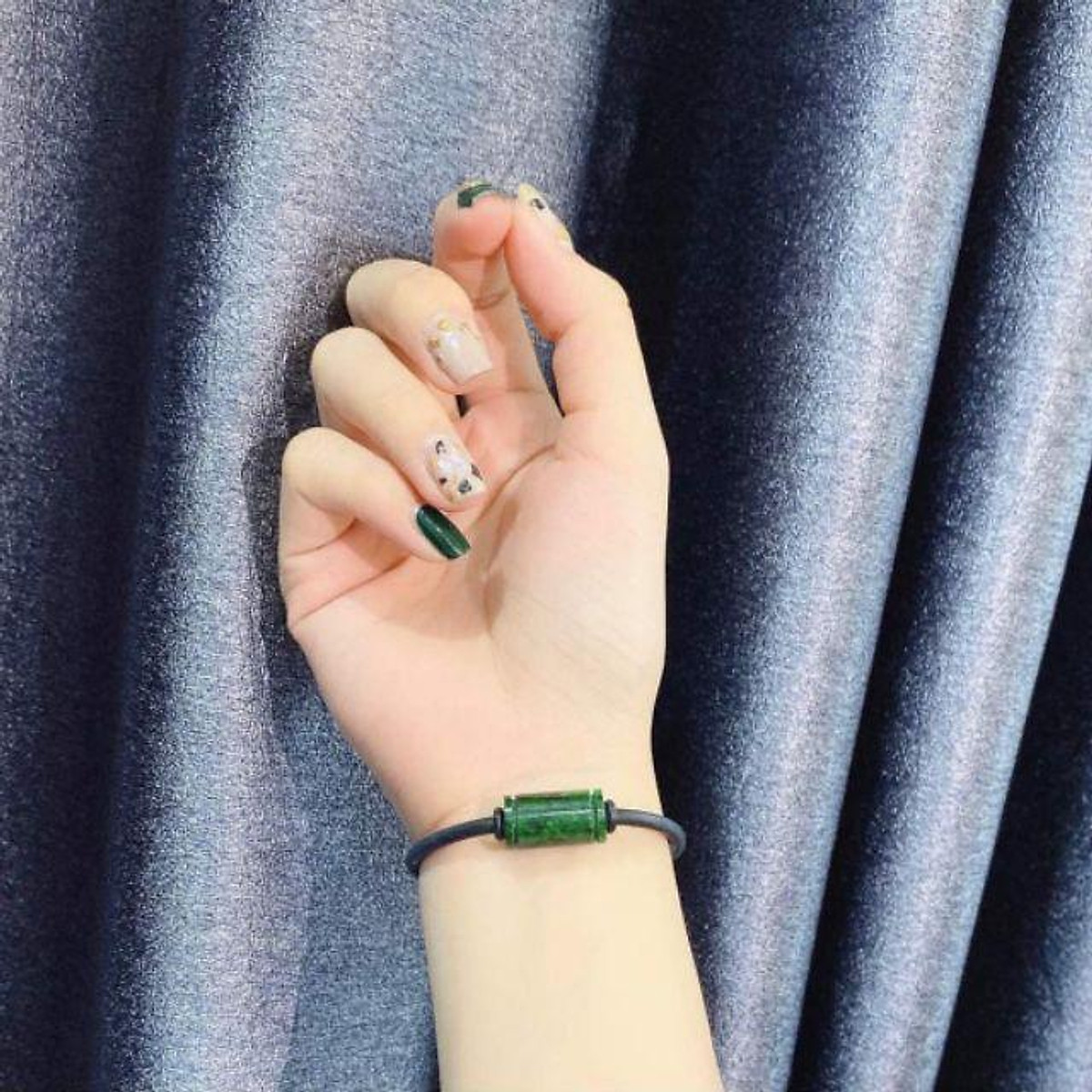 Mua Vòng tay lu thống đá ngọc sơn thủy | Tiki
