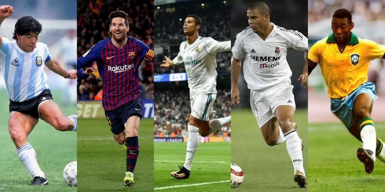 10 tiền đạo xuất sắc nhất thế giới mọi thời đại